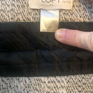 Black and cream lined skirt